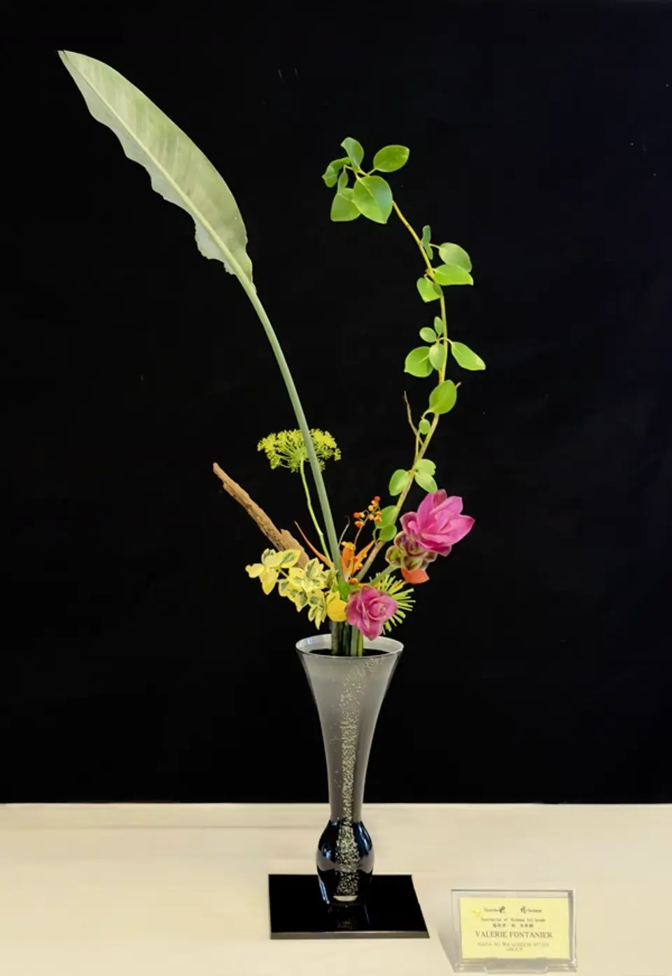 Rikka Shinputai Ikebana arrangement by Valerie Fontanier, June 2025