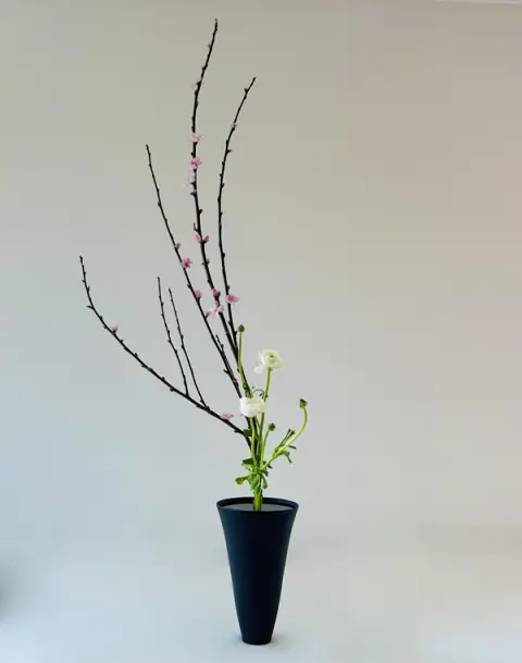 Shoka Shofutai Ikebana arrangement by Valerie Fontanier, August 2025