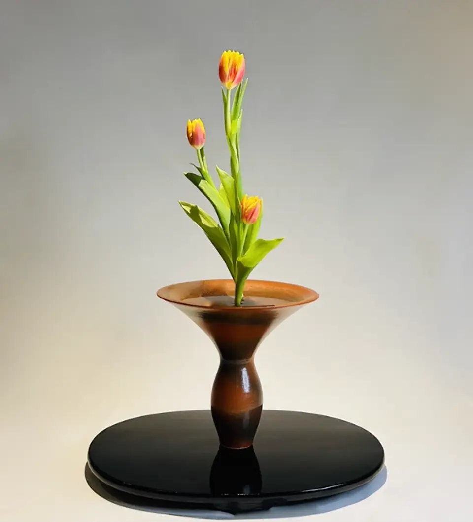 Shoka Shofutai Ikebana arrangement by Valerie Fontanier, October 2024