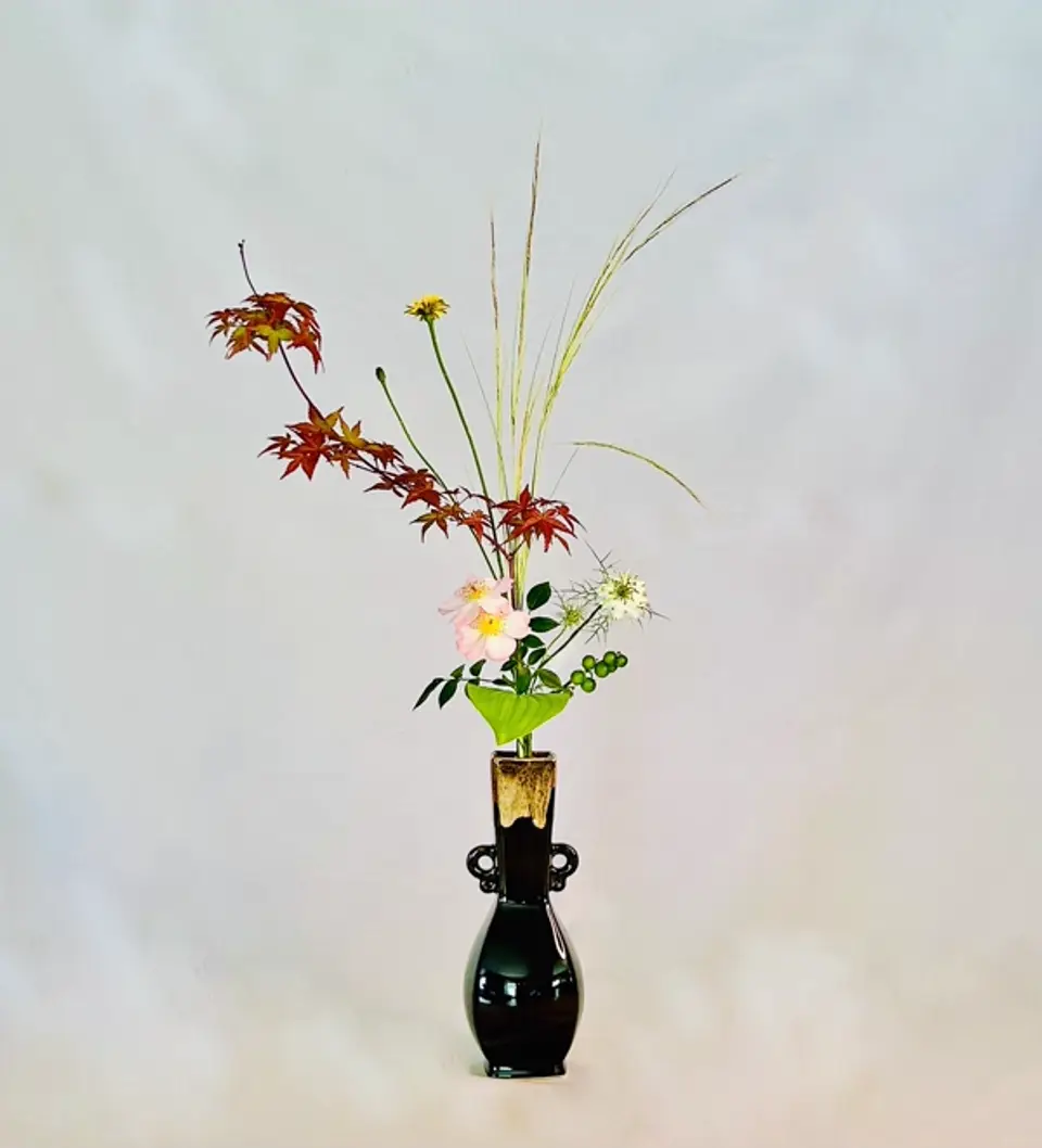 Tatehana Ikebana arrangement by Valerie Fontanier, March 2025