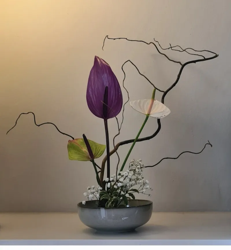 Ikebana arrangement made by Sue
